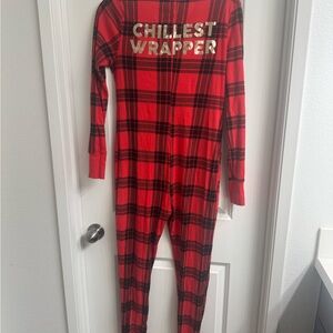 Victoria's Secret Red Plaid One Piece Pajama